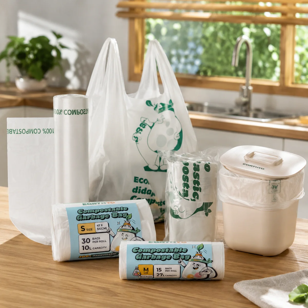 Earthya finished compostable products